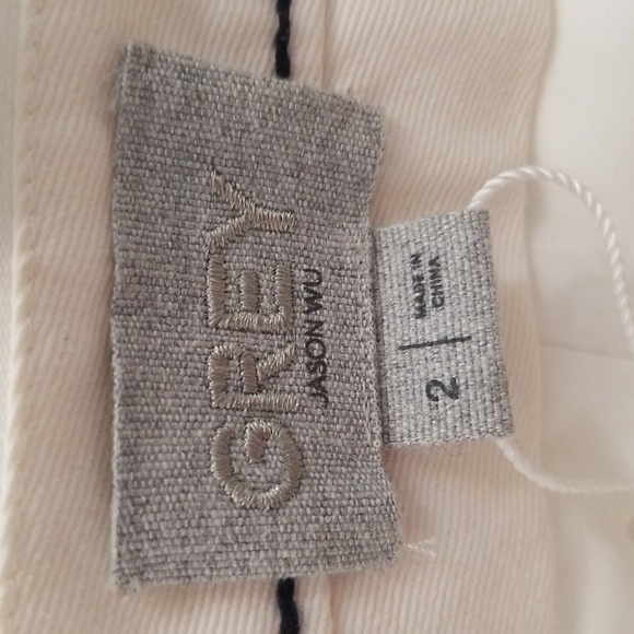 nwt Grey by Jason Wu High Waisted "Star White" Lined Wide Leg Pants - Picture 9 of 10